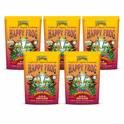 Fertilizante orgánico FoxFarm Happy Frog para arces japoneses (4-3-4), (4 libras)