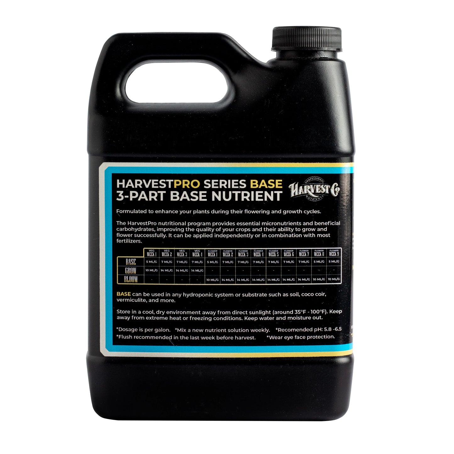 HarvestPro Series: Base, Grow Y Bloom | HarvestCo - Fertilizante Base Liquido De 3 Partes