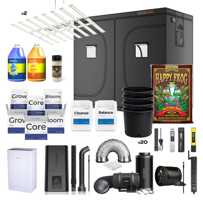 Kit Automatizado 300×150×200 con 2× FloraFlex 700W + CloudLine 8″ + Athena Pro + Envío Gratis