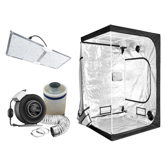 KIT DE CULTIVO: INICIADO | Armario de Cultivo + Lámpara + Sistema de Ventilación
