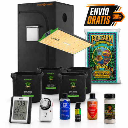 Kit de Cultivo Indoor Spider Farmer 70x70x160 + VIPAR 70W + Ocean Forest