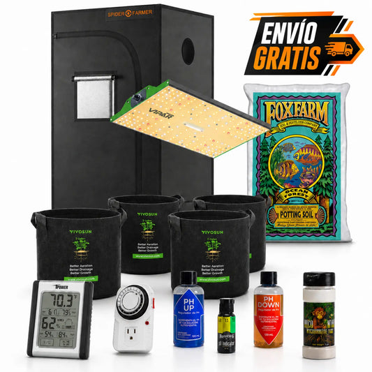 Kit de Cultivo Indoor Spider Farmer 70x70x160 + VIPAR 70W + Ocean Forest