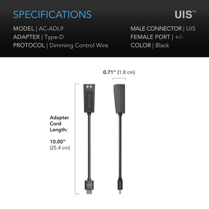 UIS Lighting Adapter Type D | AC Infinity - Adaptador Para Lamparas De Cultivo