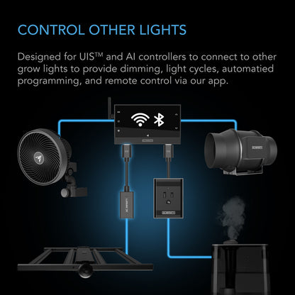 UIS Lighting Adapter Type A | AC Infinity - Adaptador Para Lamparas De Cultivo