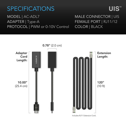 UIS Lighting Adapter Type A | AC Infinity - Adaptador Para Lamparas De Cultivo