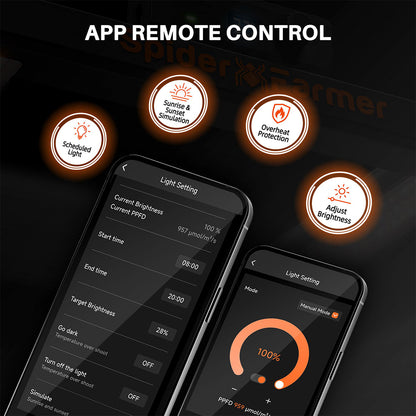 Spider Farmer | SE5000 LED Grow Light - 480w regulable ciclo completo