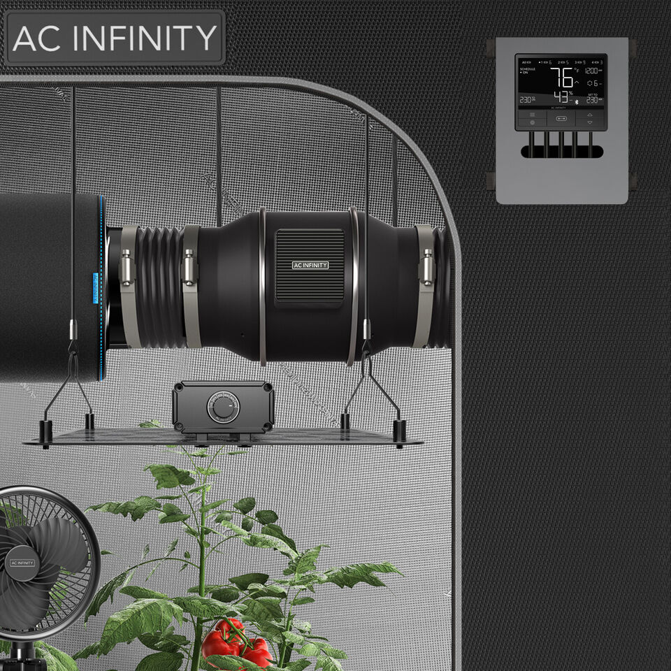 CloudLine Pro 6" | AC Infinity - Kit Completo De Ventilación Con Controlador, Extractor, Ducto, Ganchos Y Filtro De Carbon