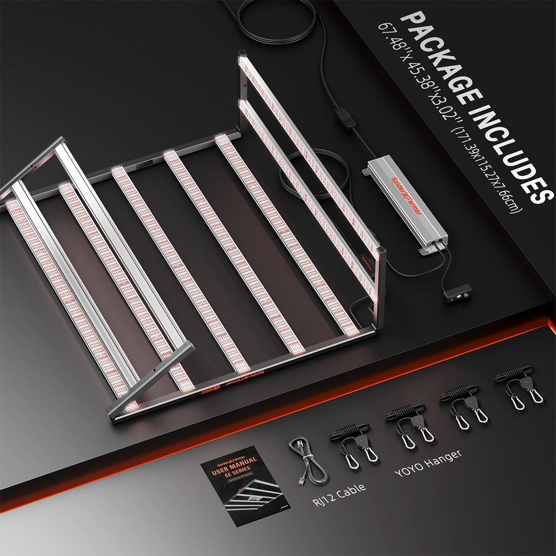 Spider Farmer | SE1200 LED - 1200w máxima potencia y producción