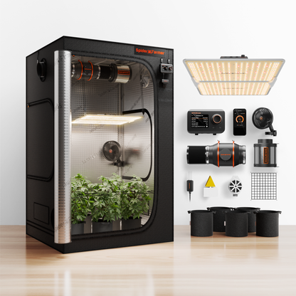 Kit De Cultivo | Spider Farmer - SF-4000, Armario De Cultivo, Ventilación, Lampara, Controlador, y otros