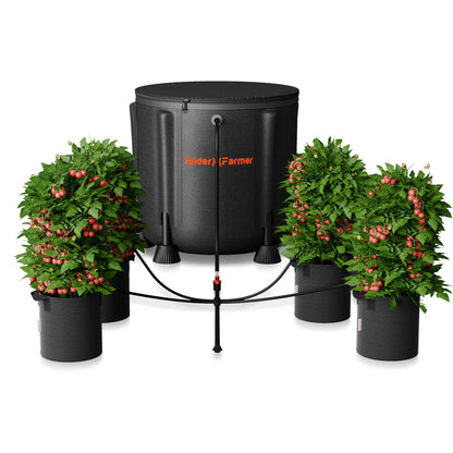 Sistema de Riego Automático por Goteo Spider Farmer – Bomba de Agua 25W con Tanque de 50L y 8 Emisores Ajustables