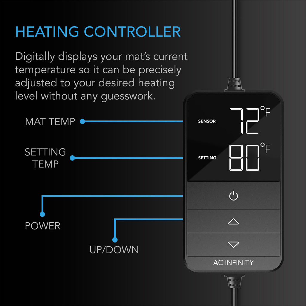 Tapete térmico para Plantas con controlador de temperatura. - AC INFINITY