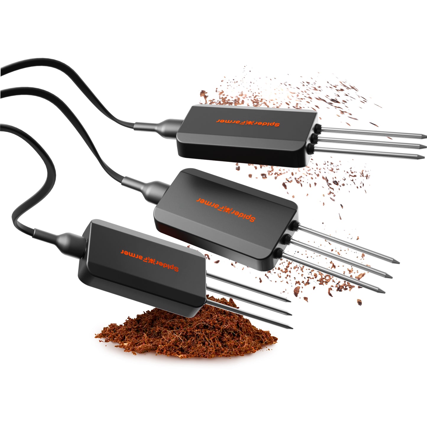 Soil Sensor GGS Pro | Spider Farmer - Sensor De Suelo 3 En 1 Temperatura, Humedad y EC