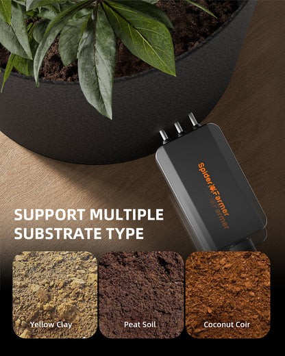Soil Sensor GGS Pro | Spider Farmer - Sensor De Suelo 3 En 1 Temperatura, Humedad y EC