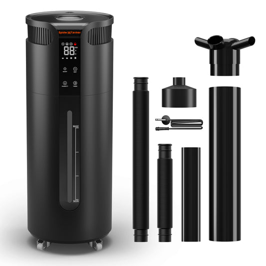 Cool Mist Humidifier Iltrasonic 16L | Spider Farmer - Humidificador Ultrasónico Con Medidor De Humedad y Temperatura De 16L