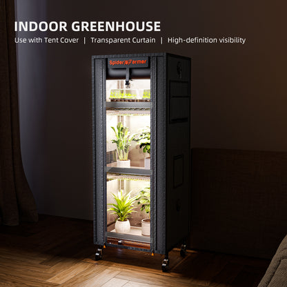 Soporte para plantas Spider Farmer de 4 niveles con luces de cultivo de 54 W