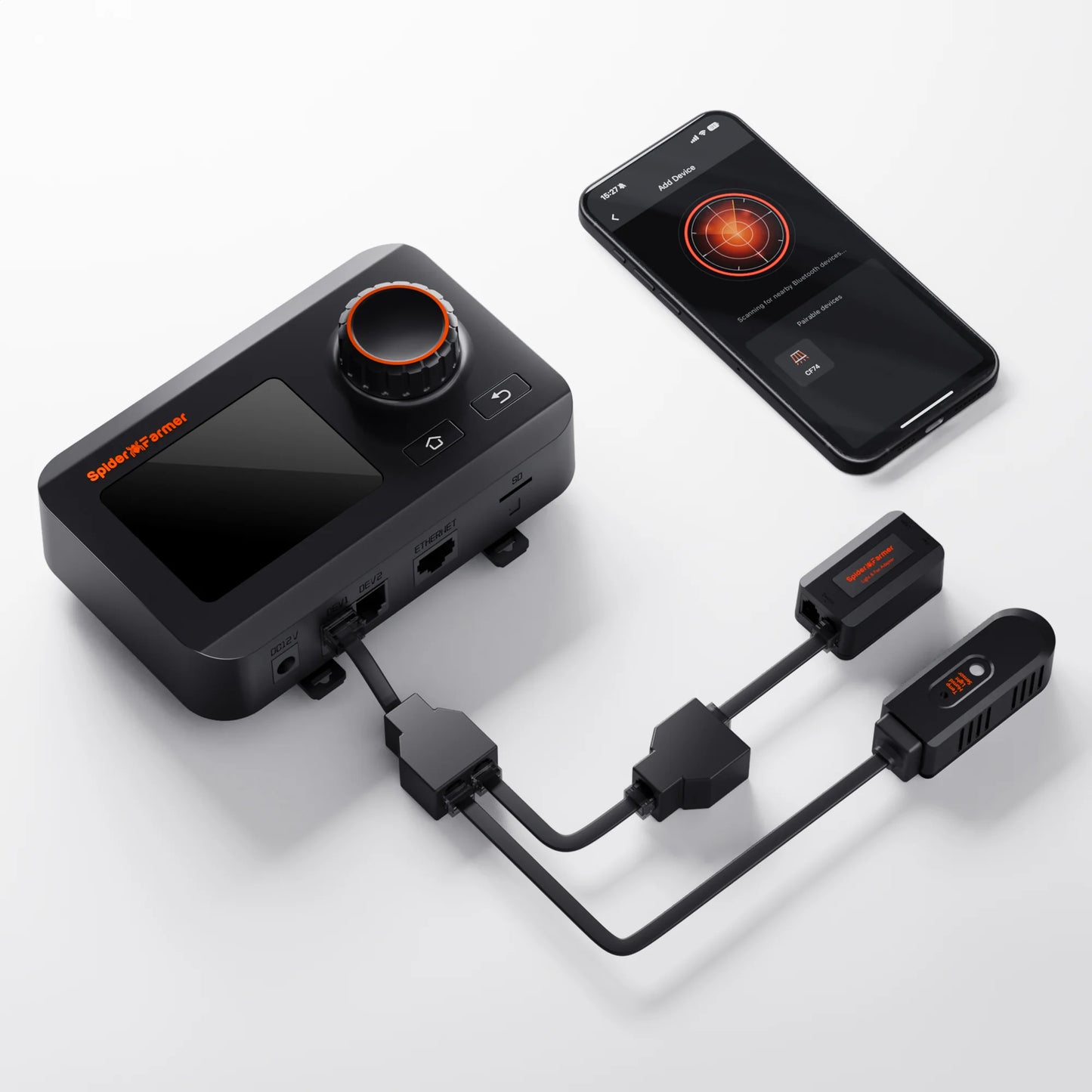 Spider Farmer Kit de Control Climático GGS 2025 – Automatiza Temperatura, Humedad, VPD y Programación vía WiFi/Bluetooth para Cultivos Indoor