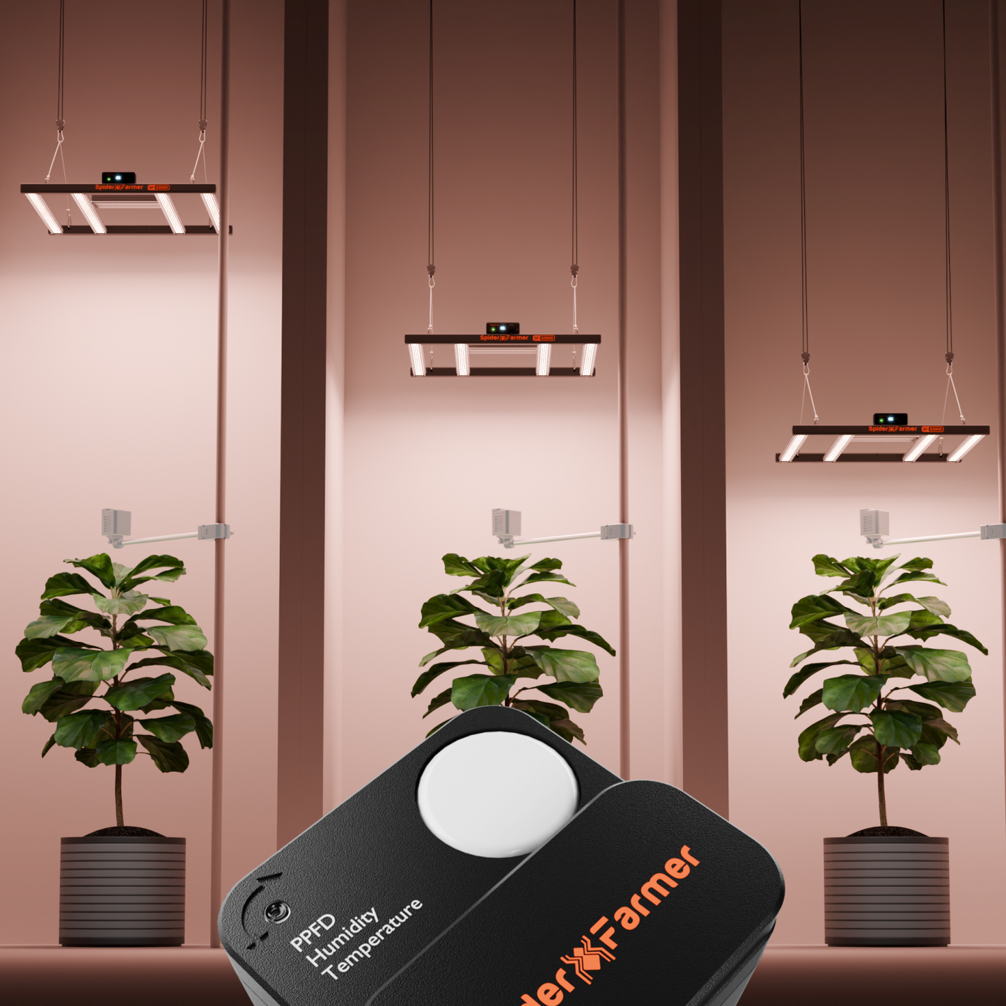 Kit Sensor Pro GGS | Spider Farmer - Sensores De CO2, VPD y PPFD Genius Grow System