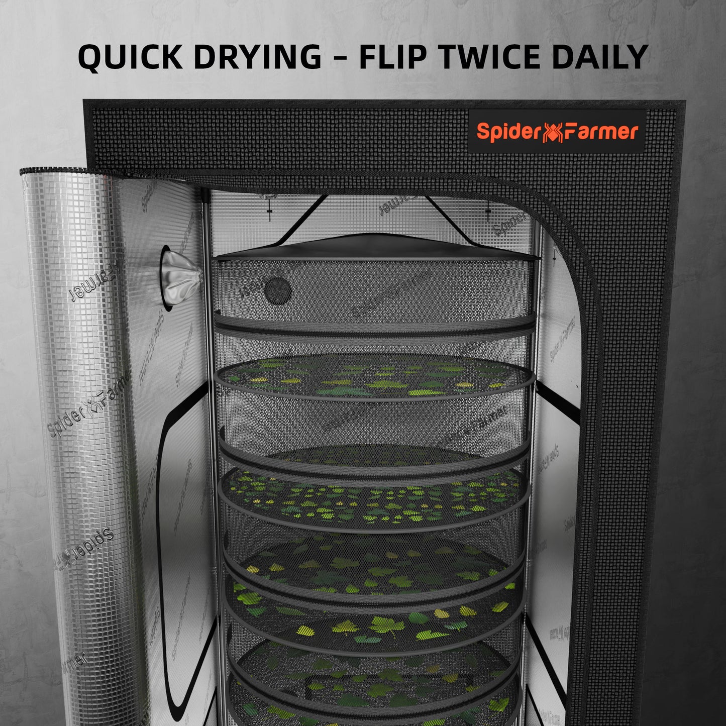 Kit Spider Farmer 9 en 1  de secado – Herramientas para Cultivo Indoor con Bolsa Carbono, Secador y Más