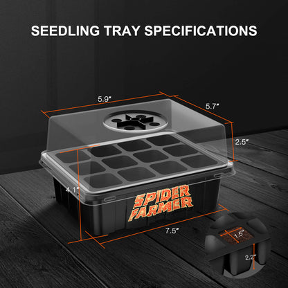 Spider Farmer | Seed Starting Trays - Bandejas de germinación reutilizables para cultivo indoor