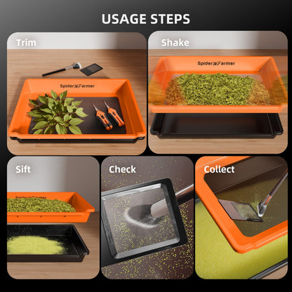 Trim Tray 2 en 1 | Spider Farmer - Bandeja De Trimming Para Hierbas Recolección De Polen