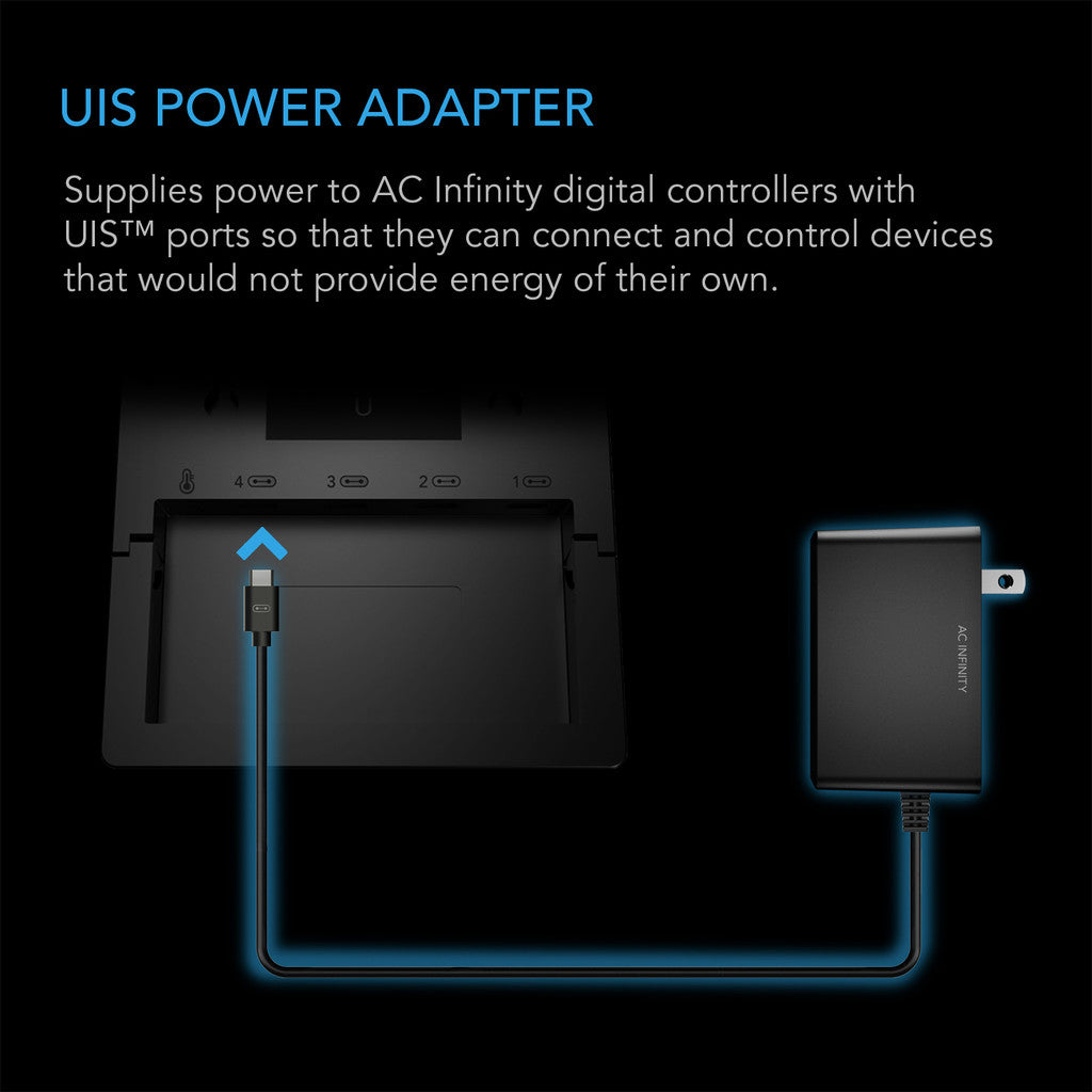 UIS Power Adapter | AC Infinity - Cargador Para Controlador UIS