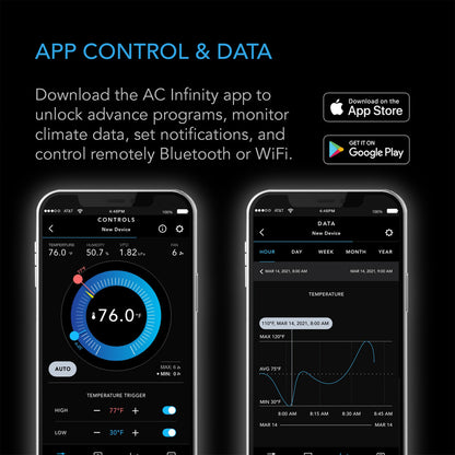 CONTROLLER 79 | AC Infinity - Controlador Inteligente Con Conectores Y Sensor VPD