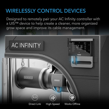 UIS 1-to-1 Wireless Transmiter Y Receiver | AC Infinity - Recibidor Inalámbrico 1-a-1 Para Controlador