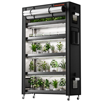 Estación de clonación COMPLETA de 6 niveles con luces de cultivo de 220 W