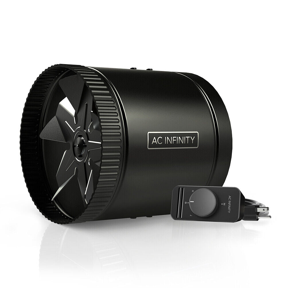 Ac Infinity RAXIAL S8 intractor ventilador de turbina de 8 pulgadas con controlador