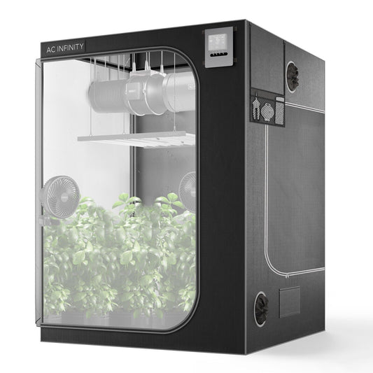 CLOUDLAB 866, Grow Tent Avanzada 5x5 para Hidroponía en Interiores 152 cm x 152 cm x 203 cm AC INFINITY