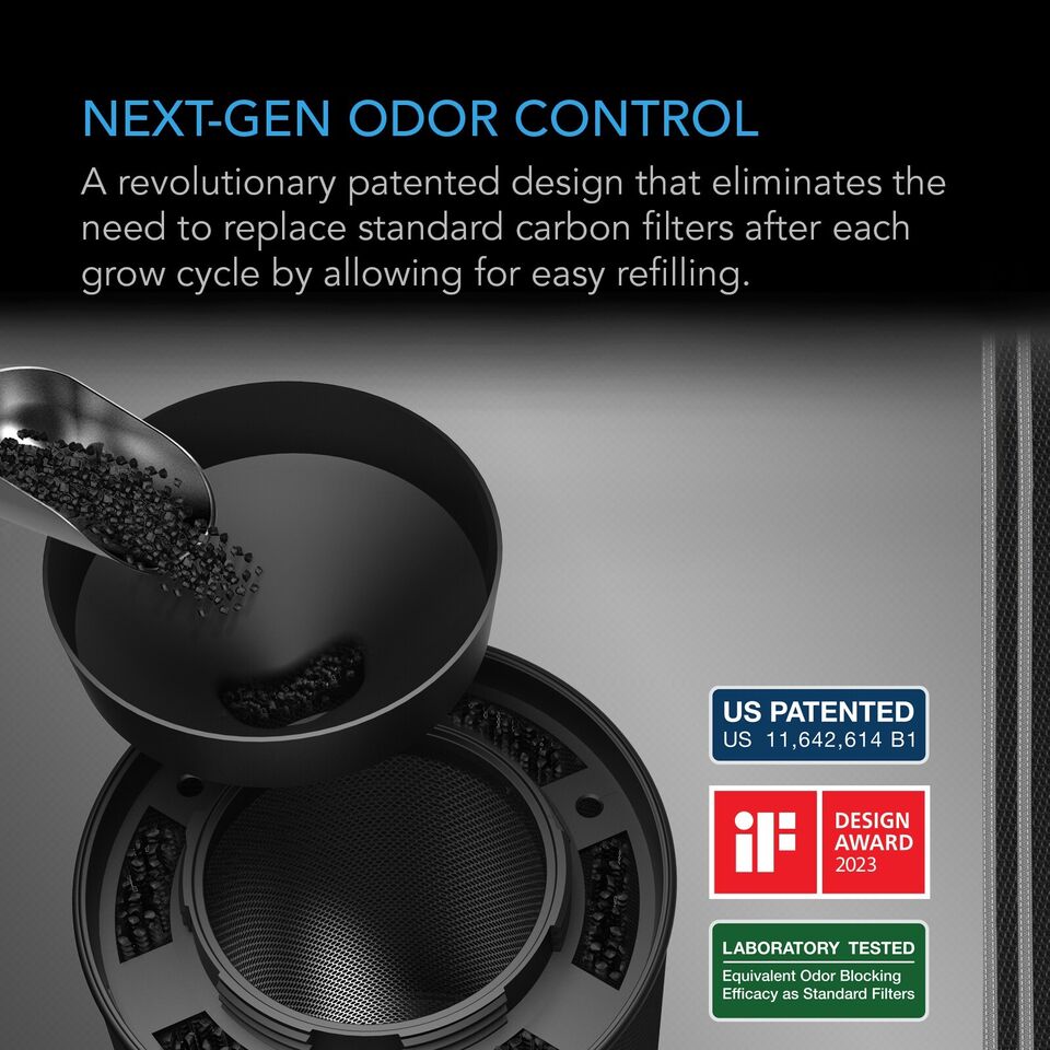 Ac Infinity Filtro de Carbono 6 pulgadas recargable con repuesto de carbon para sistema control de olor