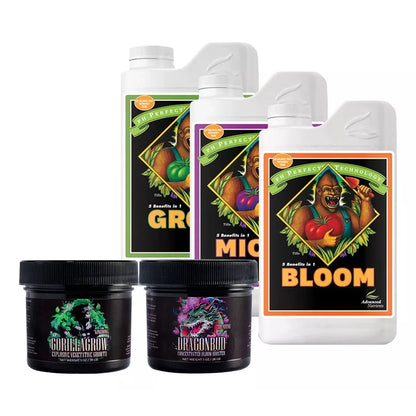 Kit Completo Para Auto Cultivo | Advanced Nutrients + HarvestCo Suplementos Veg y Bloom