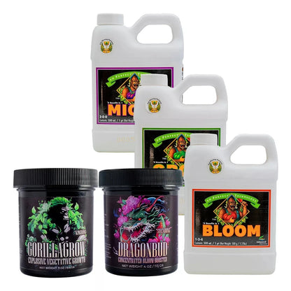Kit Completo Para Auto Cultivo | Advanced Nutrients + HarvestCo Suplementos Veg y Bloom