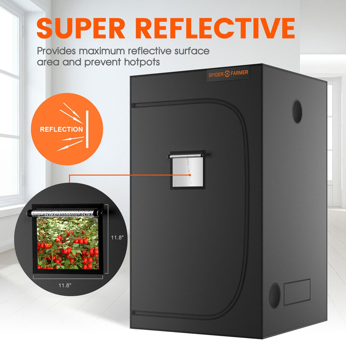 Armario De Cultivo 120x120x200 cm | Spider Farmer - Carpa De Cultivo Indoor