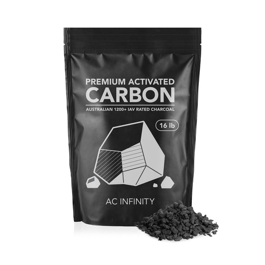 Carbon Activado Premium De 16 Lb | AC Infinity - Repuesto Para Filtro De Carbono Sistema De Control Olor