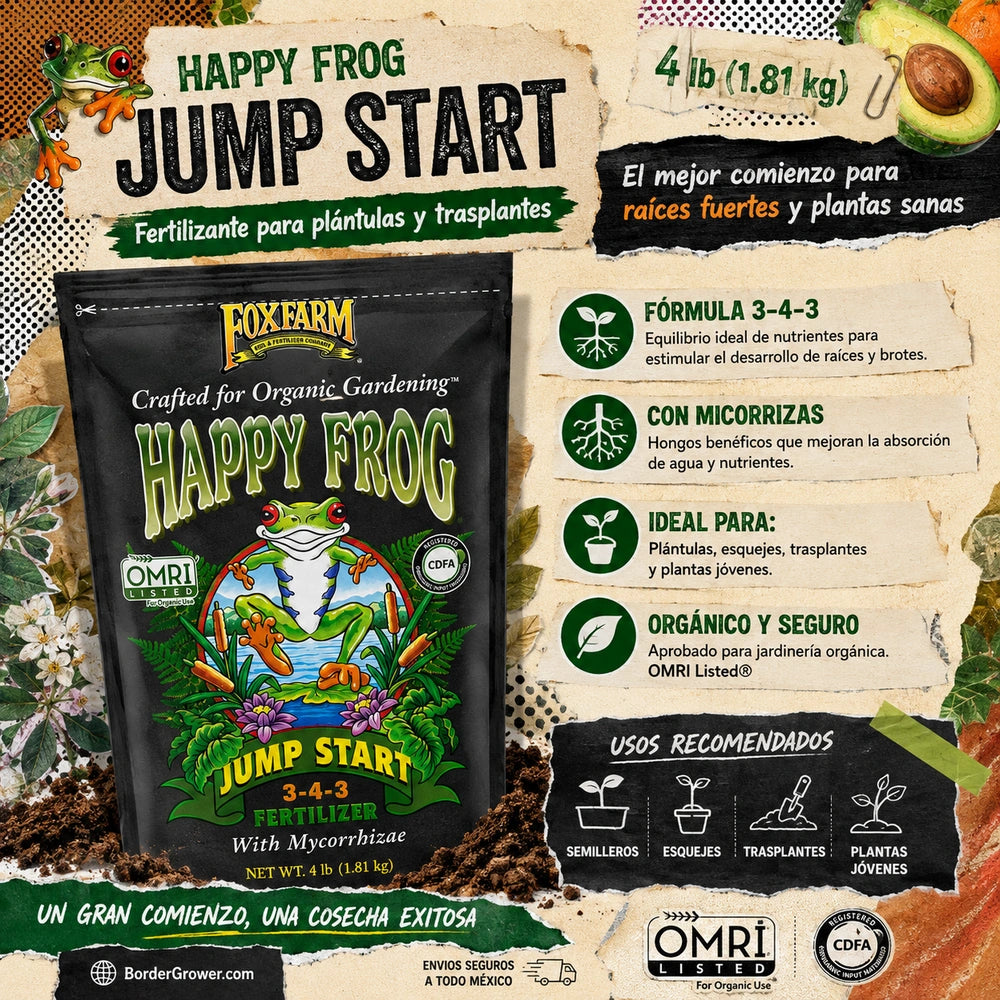 Fertilizante FoxFarm Happy Frog Jump Start, (4 libras)