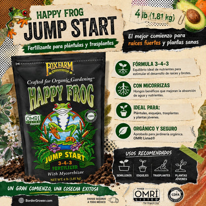 Fertilizante FoxFarm Happy Frog Jump Start, (4 libras)