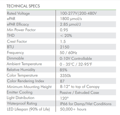 iLOGIC8 UV & FAR-RED 630W | ILUMINAR - Lámpara De Barras Para Cultivo Profesional De Espectro Completo