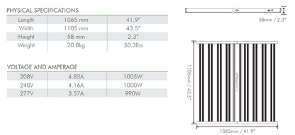 HYPERMOL 1000W | ILUMINAR - Lámpara De Barras LED Profesional Espectro Completo Con Dimmer Para Cultivo De Interior