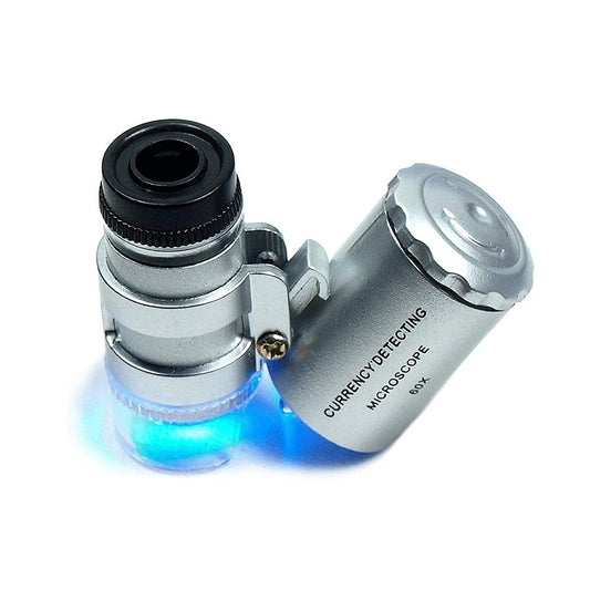 Mini Lupa 60x Con Luz LED | Sinowell - Microscopio De Bolsillo