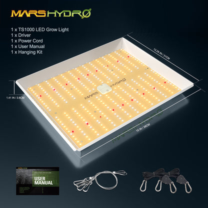 TS1000 150W | Mars Hydro lámpara LED Espectro completo autocultivo indoor