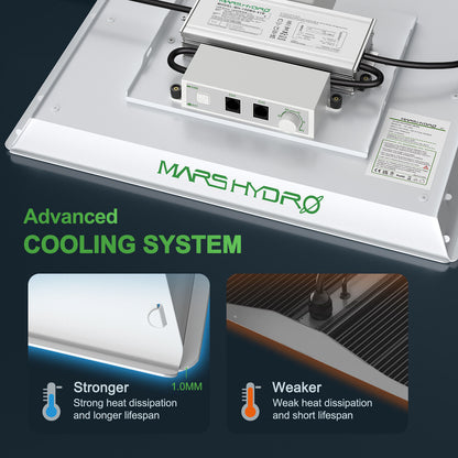 TS1000 150W | Mars Hydro lámpara LED Espectro completo autocultivo indoor