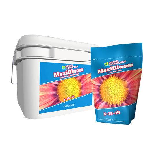 MAXIBLOOM | General Hydroponics - Soluble, Aditivo Engordador De Flores Mejora La Producción
