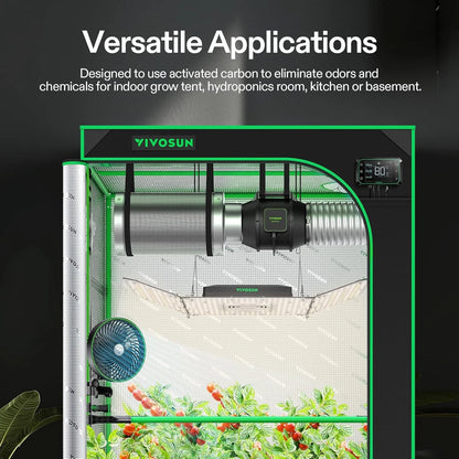 FILTRO DE AIRE DE CARBÓN  DE 4" PULGADAS VIVOSUN