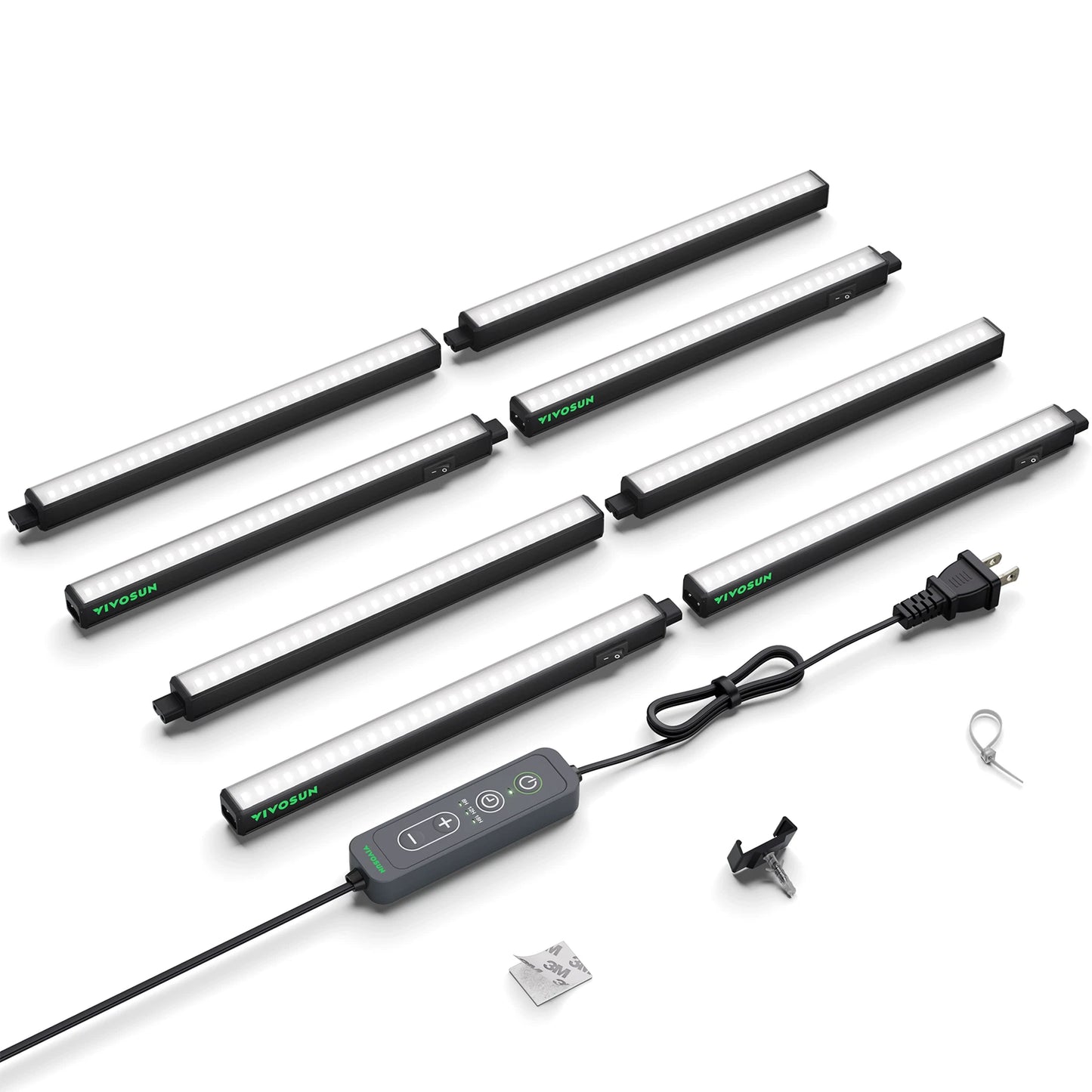 VIVOSUN Luz T5 120W (8x15W) 5000K - LEDs para Clonación y Propagación Esquejes, Pack de 8