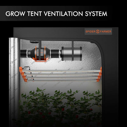 Kit De Ventilación Spider Farmer De 4 Pulgadas+ Controlador de Sistema de ventilación