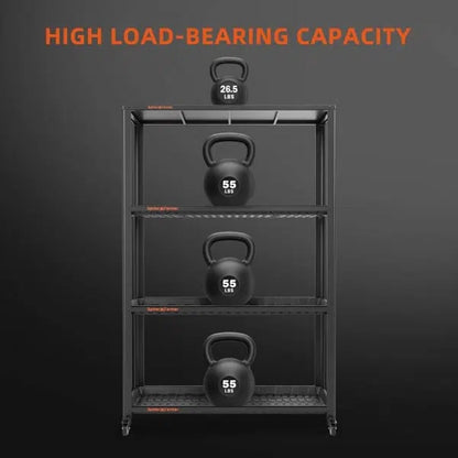 Spider Farmer | Estantería metálica 3 niveles – con bandejas impermeables y ruedas bloqueables