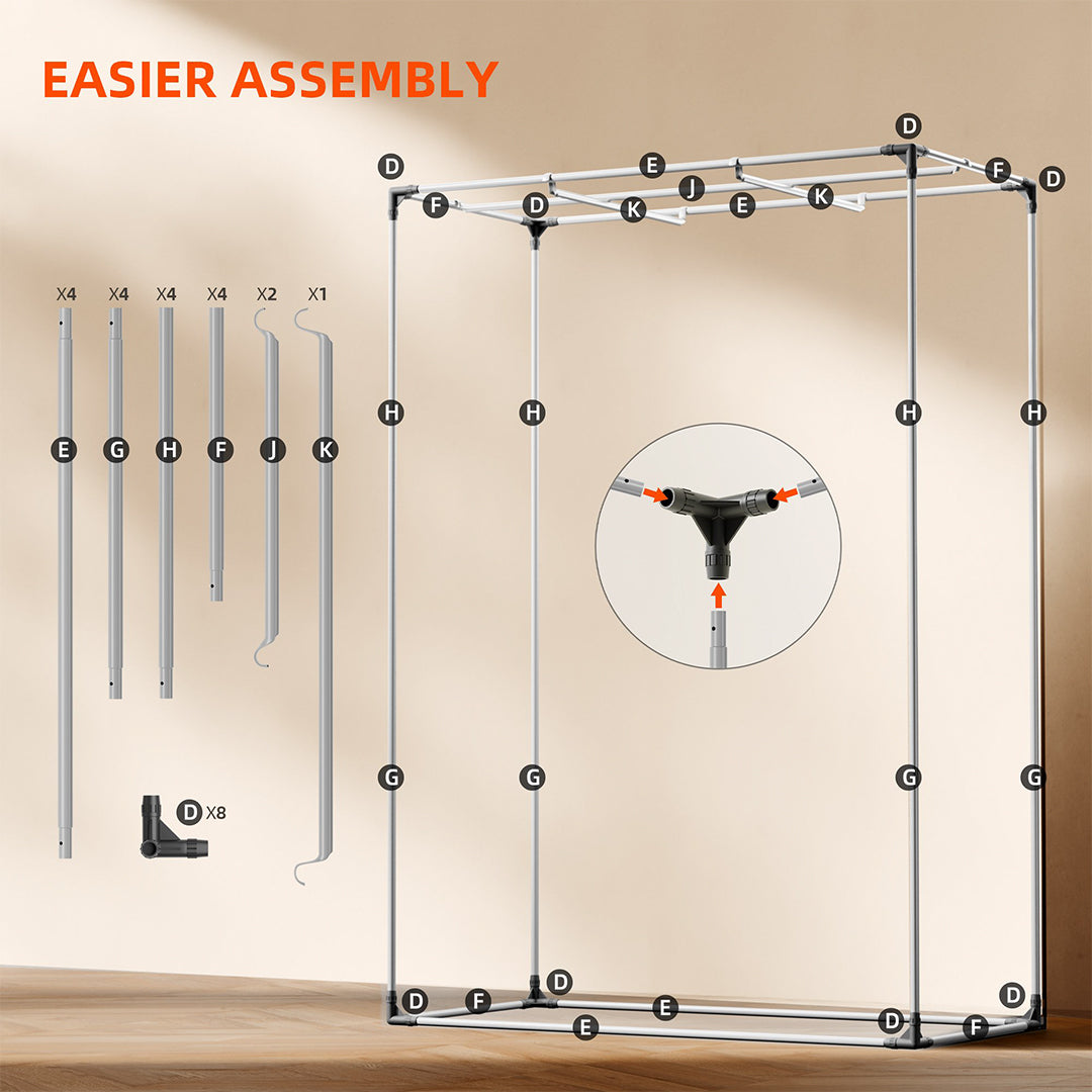 Spider Farmer | Carpa de cultivo 140×70×200 cm - Pro White Armario indoor