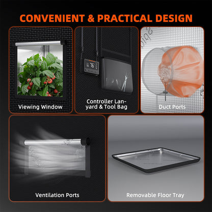 Spider Farmer | Carpa de cultivo 90X90X180cm armario indoor