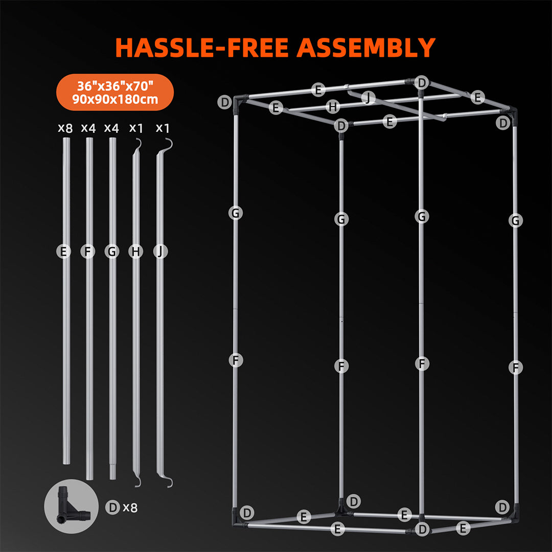 Spider Farmer | Carpa de cultivo 90X90X180cm armario indoor
